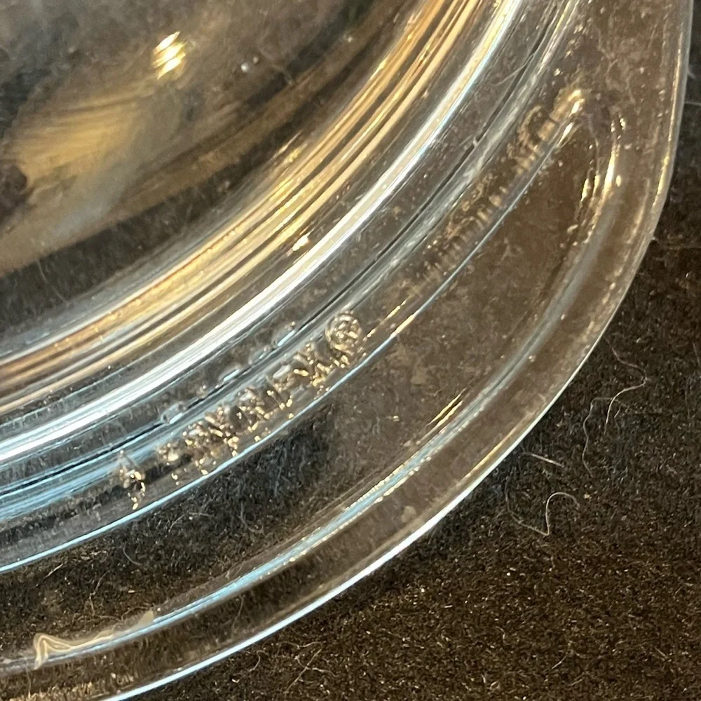 PYREX Clear Glass Round Replacement LID ONLY w/ Tabs ~ 683-C